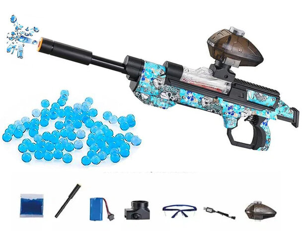 Space Frost Gel Blaster - Toy water balls - incl. orbeez - blue