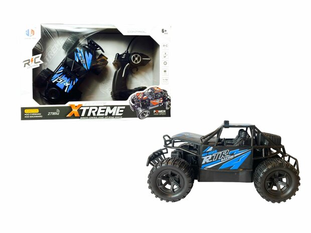 Jouet de voiture RC Xtreme 1:18 Zwart blauw