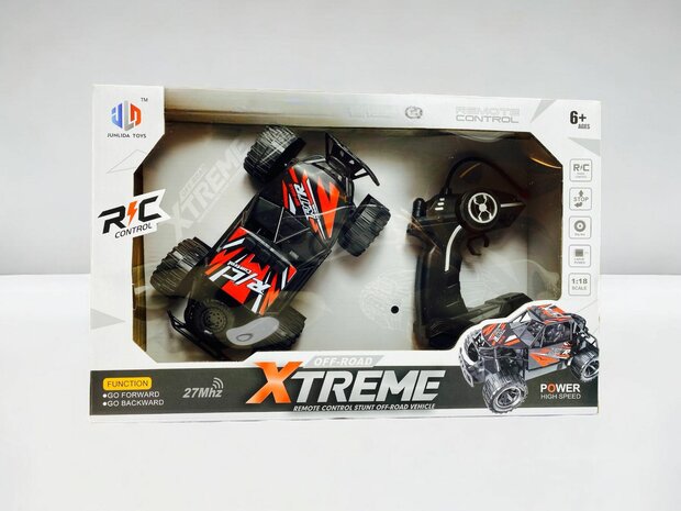 RC Car toy Xtreme 1:18 black red