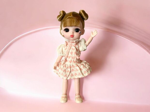 Toy doll with nice outfit and unique style - JELENA Fashion style 24cm turned her