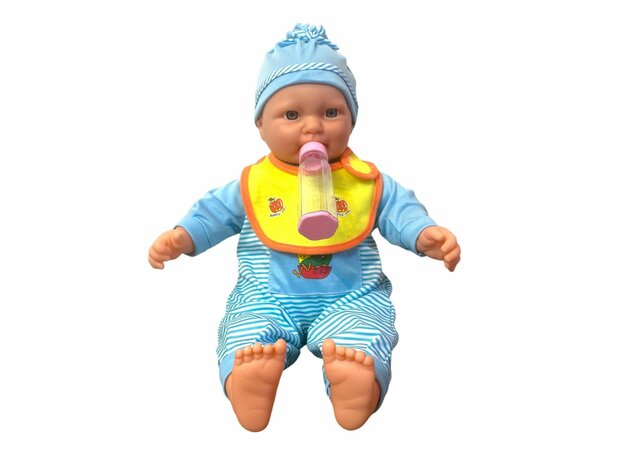 Baby pop sweet met verschillende baby geluiden + accessoires - 46cm