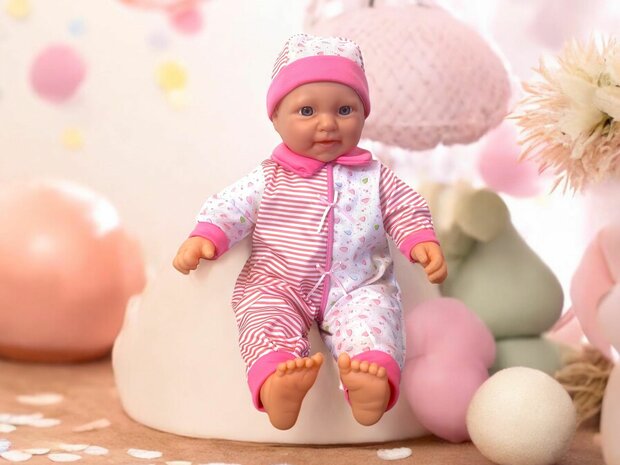 Baby doll sweet with different baby sounds + accessories - 46cm P