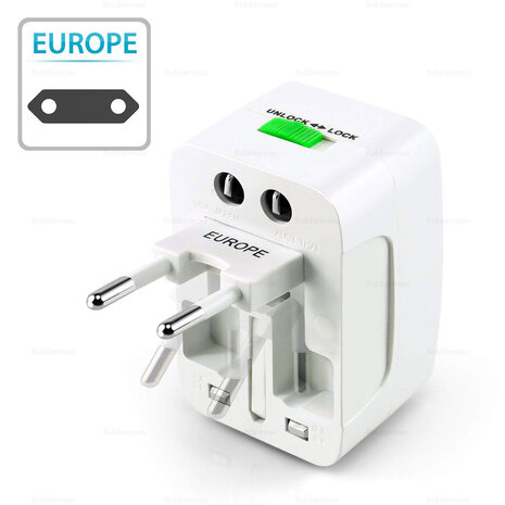 Reisadapter-stekker - Travel adapter - Internationale Reisadapter 125V~250V UK/SP/IT/US/EU