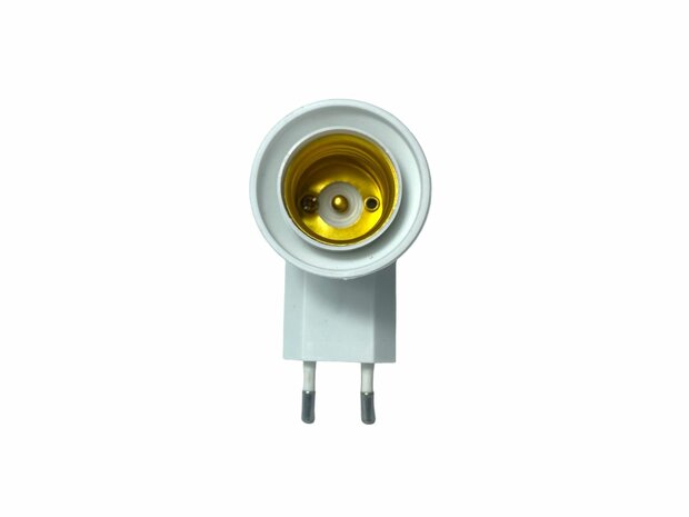 EU plug with E27 fitting + on/off switch