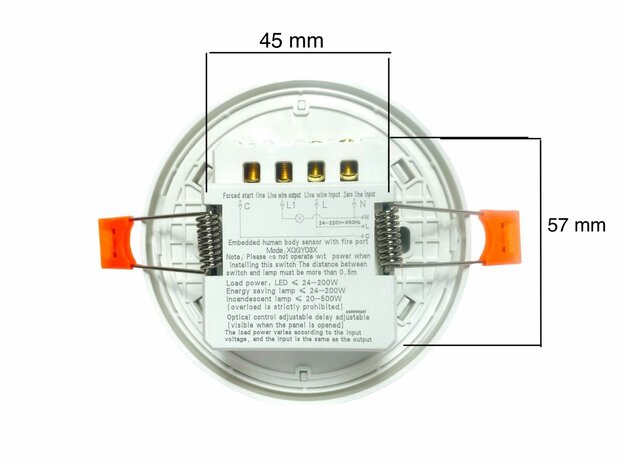 Sensor Deckeneinbau - PIR-Bewegungsmelder Bewegungsmelder - 360 Grad