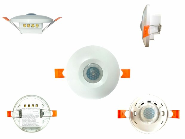 Sensor Inbouw Plafond - PIR Bewegingsmelder bewegingssensor - 360 graden