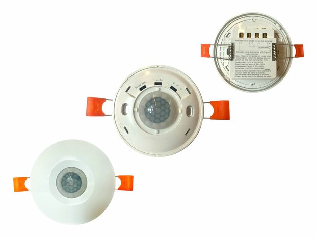 Sensor Inbouw Plafond - PIR Bewegingsmelder bewegingssensor - 360 graden