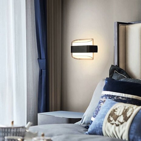 LED moderne binnen- en buitenacryl wandlamp decoratieve tuinverlichting Up en Down light waterdichte buitenlamp