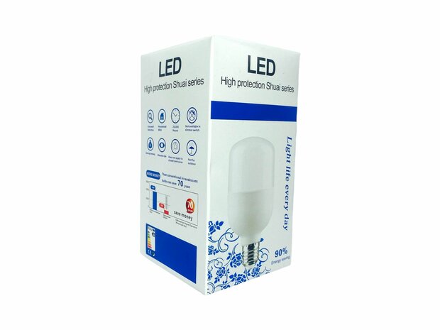 LED verlichting - E27 fitting - 1W vervangt 15W - 6500K daglicht wit Energy A