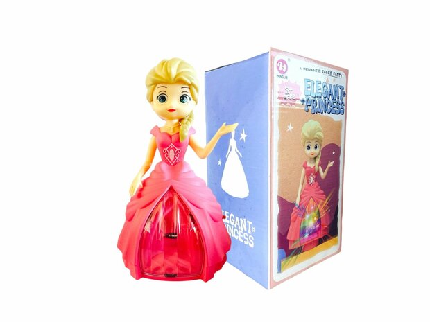 Princesse pop dansante avec &eacute;l&eacute;gance avec lumi&egrave;re et musique