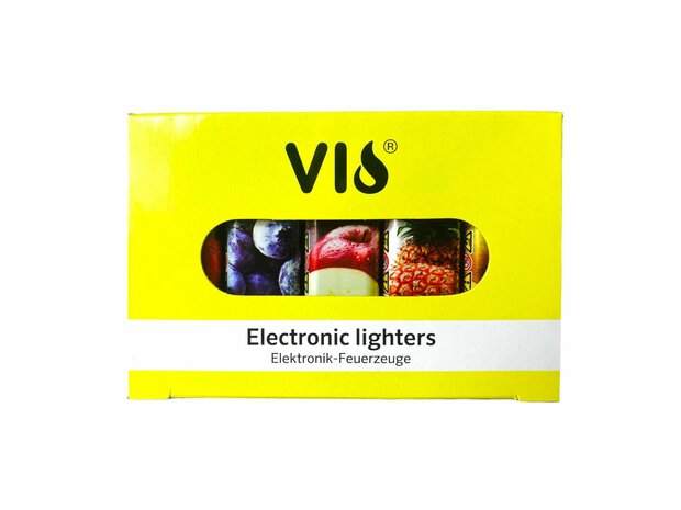 Lighters 50 pieces - refillable - vio with print