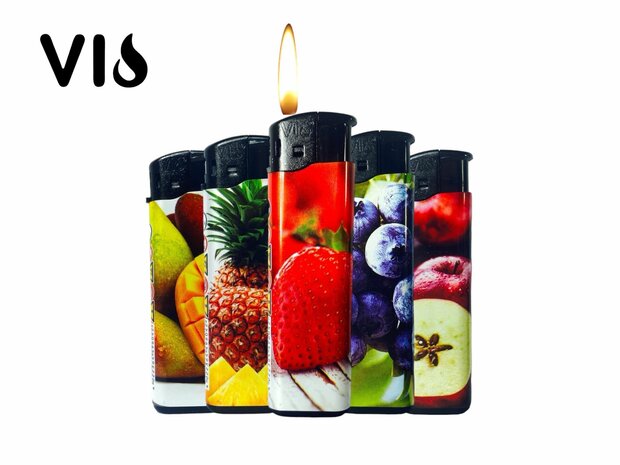 Lighters 50 pieces - refillable - vio with print