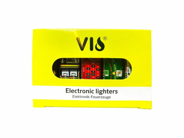 LIGHTERS 50 PIECES - REFILLABLE - CLICK LIGHTER CASINO