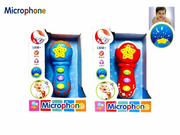 Toy children&#039;s microphone with 12 musical instruments