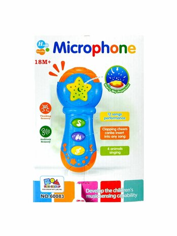 Microphone pour enfants jouet avec 12 instruments de musique