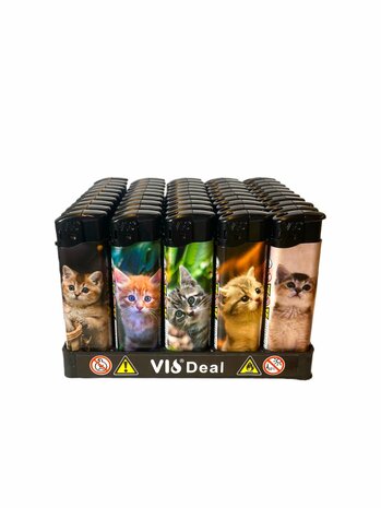 Klik aanstekers 50 in tray navulbaar- Unilite aansteker - VIO deal lighters