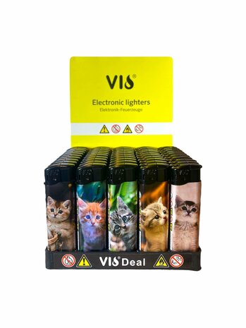 Klik aanstekers 50 in tray navulbaar- Unilite aansteker - VIO deal lighters