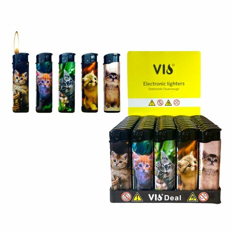 Klik aanstekers 50 in tray navulbaar- Unilite aansteker - VIO deal lighters