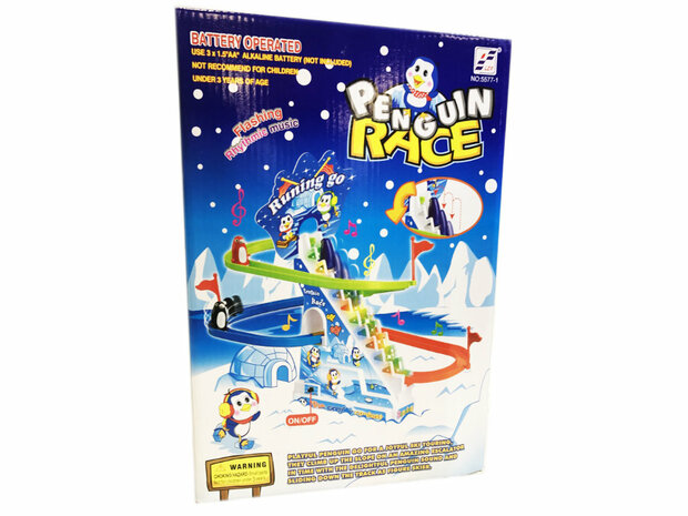 Penguin Race - penguin slide - toy penguins - 42CM