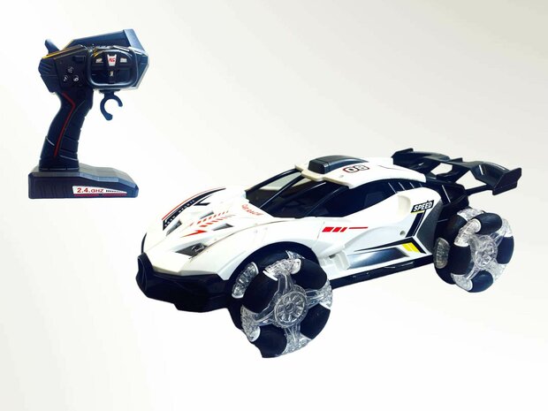 Rc-Auto mit echten Rauch-LED-Lichtern und Sound 2,4 GHz &ndash; 1:12 w