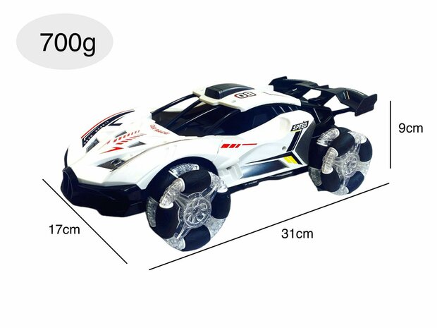 Rc Car with Real Smoke LED Lights and Sound 2.4Ghz -1:12 w