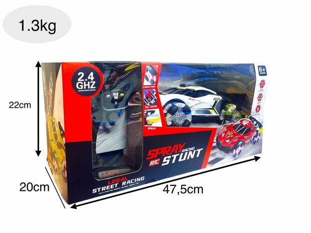 Rc-Auto mit echten Rauch-LED-Lichtern und Sound 2,4 GHz &ndash; 1:12 w