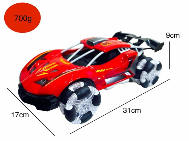 Rc-Auto mit echten Rauch-LED-Lichtern und Sound 2,4 GHz &ndash; 1:12 R