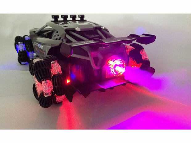 Rc Car with Real Smoke LED Lights and Sound 2.4Ghz -1:12 R