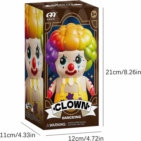 Special Edition Dansende Circus Clown - Danceing  CLOWN met baby shark muziek  