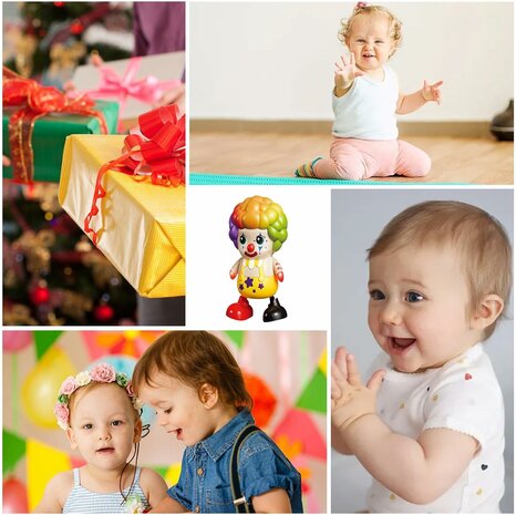 Special Edition Dansende Circus Clown - Danceing  CLOWN met baby shark muziek  