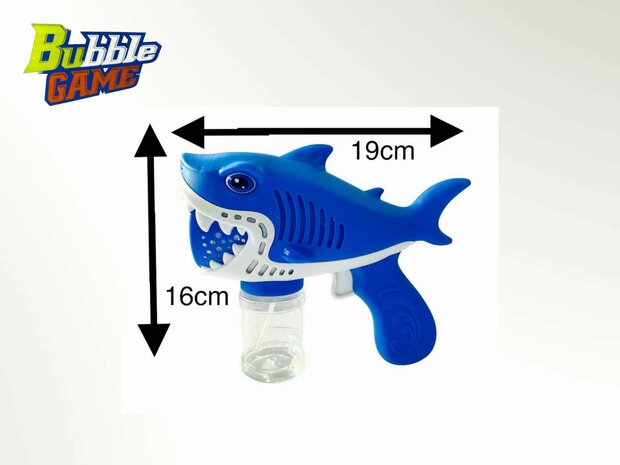 Shark - Seifenblasenspielzeug - Bubble Gun Shark - USB wiederaufladbar