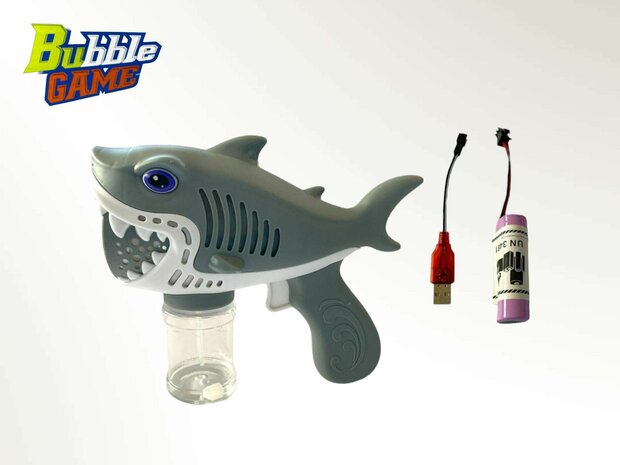 Shark - Bubble Blower Toy - Bubble Gun Shark - USB Rechargeable G