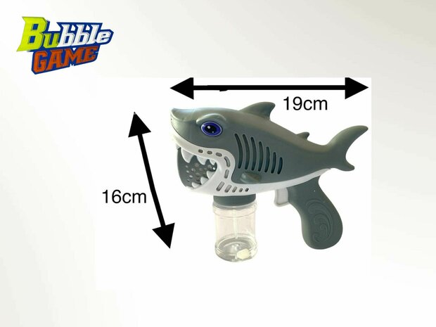 Shark - Seifenblasenspielzeug - Bubble Gun Shark - USB wiederaufladbar G