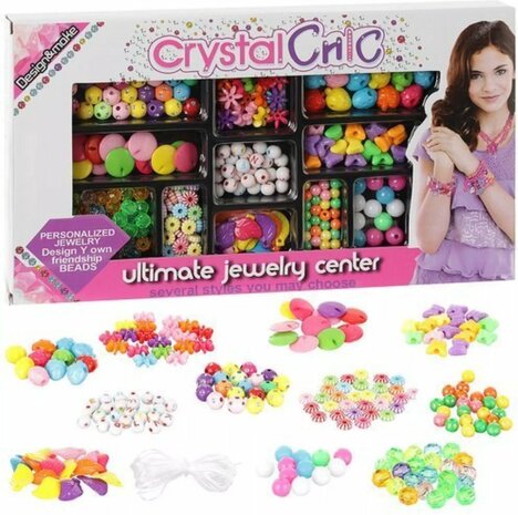 Ensemble de perles - DIY - Crystal Chic - Bijoux pour filles - m&eacute;lange de perles 315 pi&egrave;ces