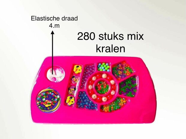 Perlenset - DIY - Crystal Chic - Schmuck f&uuml;r M&auml;dchen - Perlenmix 280 St&uuml;ck