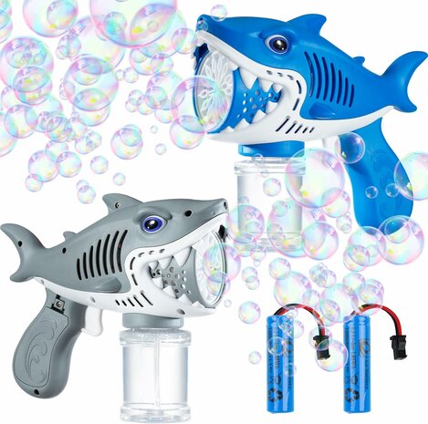 Shark - Bubble Blower Toy - Bubble Gun Shark - USB Rechargeable