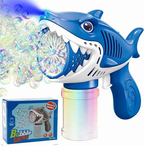 Requin - Jouet soufflant des bulles - Bubble Gun Shark - Rechargeable par USB