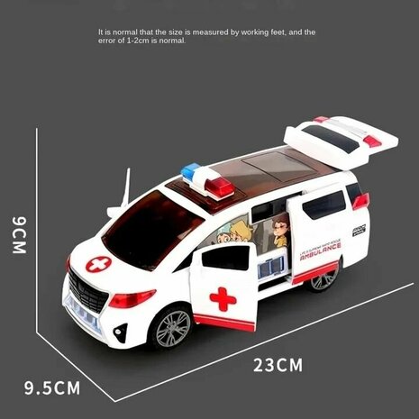 Ambulance Power Vehicle - Toy Ambulance - Drives Itself - 360 Degree Rotation