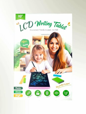 10 Inch LCD Schrijfbord - tekentablet - LCD Tekentablet kinderen - Tekenbord kinderen - Grafische tablet - Kindertablet