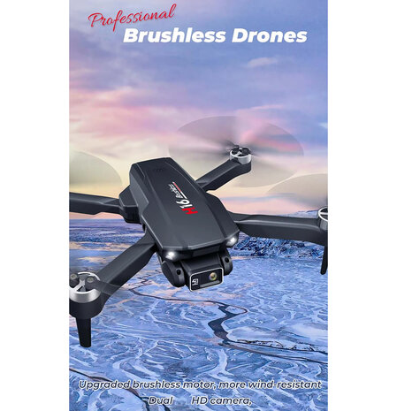 Brushless drone HD FPV camera - Live beelden - met opbergtas