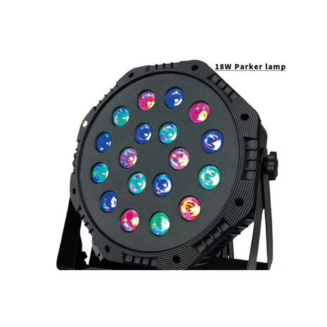 Rgb Led Par Light Dmx512 Control Dj Disco Licht Geluid Geactiveerd - 18 LED