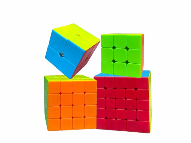 KUBUS SET 4IN1 - MAGIG CUBE - 2X2 - 3X3 - 4X4 - 5X5