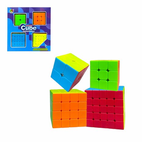 KUBUS SET 4IN1 - MAGIG CUBE - 2X2 - 3X3 - 4X4 - 5X5