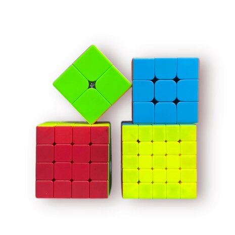 KUBUS SET 4IN1 - MAGIG CUBE - 2X2 - 3X3 - 4X4 - 5X5