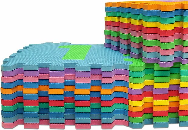 Speelmat voor kinderen - Puzzelmat kinderen -foam Letter - 9 tegels - 30x30x1cm