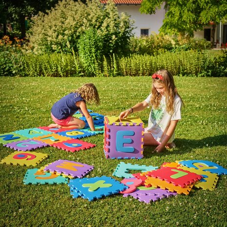 Speelmat voor kinderen - Puzzelmat kinderen -foam Letter - 9 tegels - 30x30x1cm