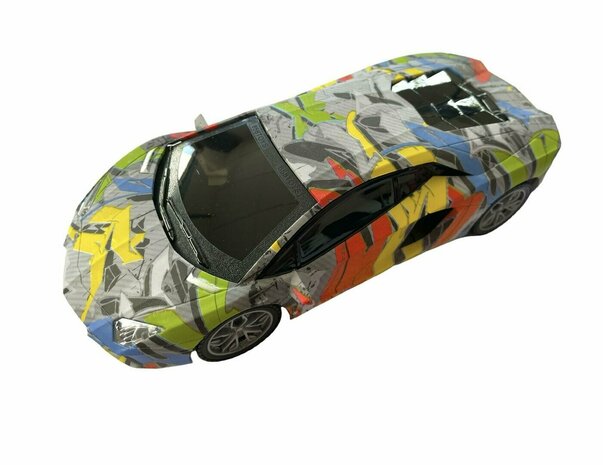 Rc auto met LED koplampen 1:18 - radiografisch Sport Car (24CM)