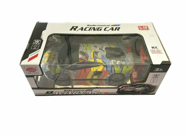 Rc auto met LED koplampen 1:18 - radiografisch Sport Car (24CM)