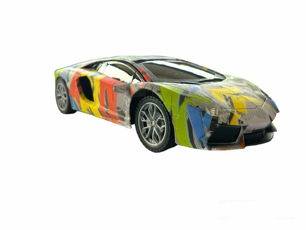 Rc auto met LED koplampen 1:18 - radiografisch Sport Car (24CM)