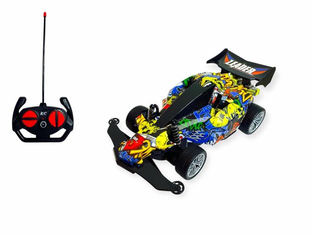 Radio Grafisch Bestuurbare Auto RC Auto Buggy rasta- 1:16